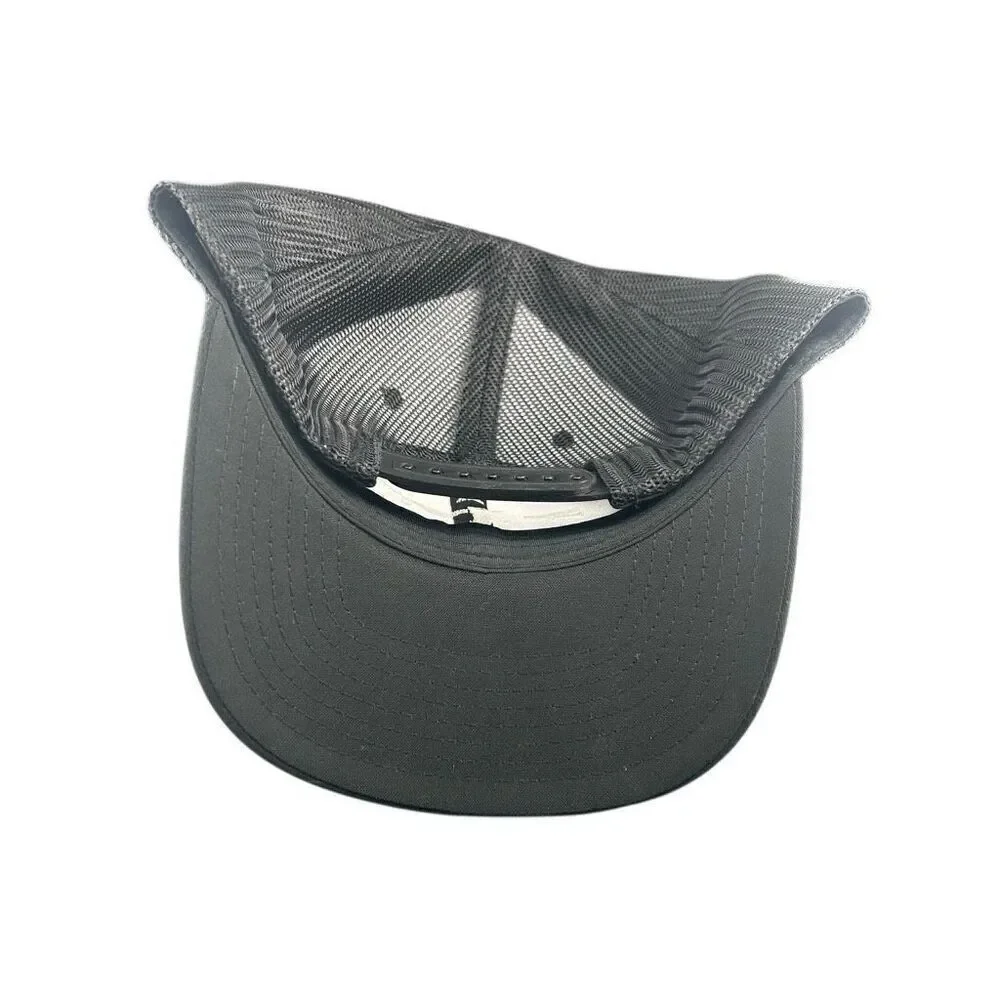Unapologetic Black Snapback Mesh Trucker Hat Yupoong